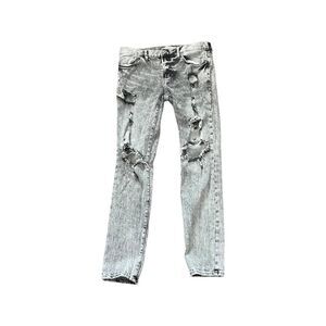 Pacsun Men's Grey and Blue Jeans